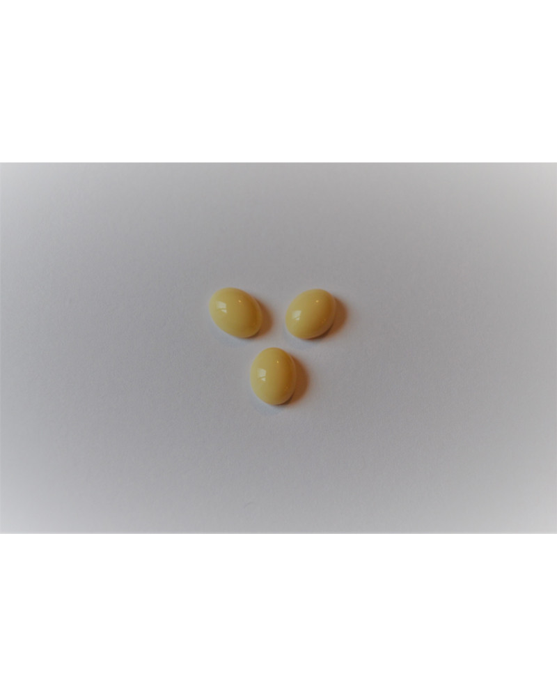 CABOCHON OVALE POUR JONC - IVOIRE