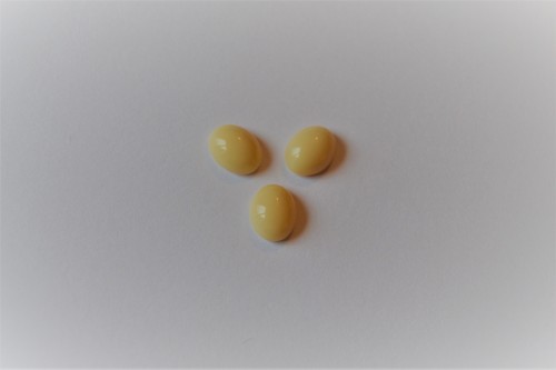 CABOCHON 10x8 mm - IVOIRE