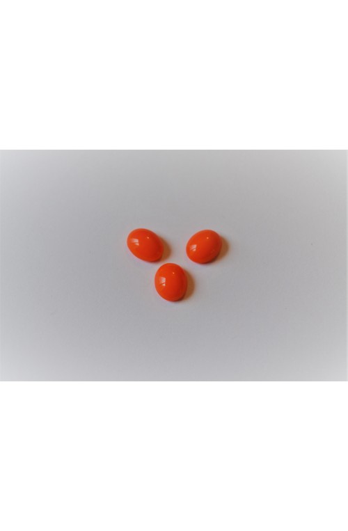 CABOCHON 10x8 mm - ORANGE