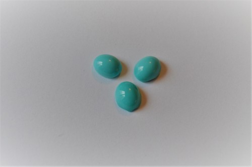 CABOCHON 10x8 mm - BLEU TURQUOISE