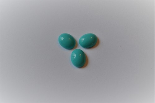 CABOCHON 10x8 mm - VERT TURQUOISE