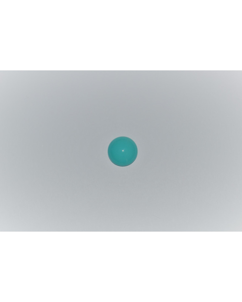 CABOCHON ROND - BLEU TURQUOISE