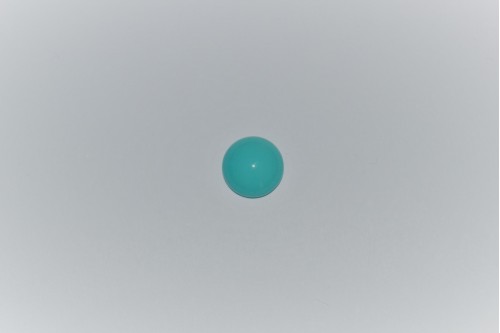 CABOCHON ROND - BLEU TURQUOISE