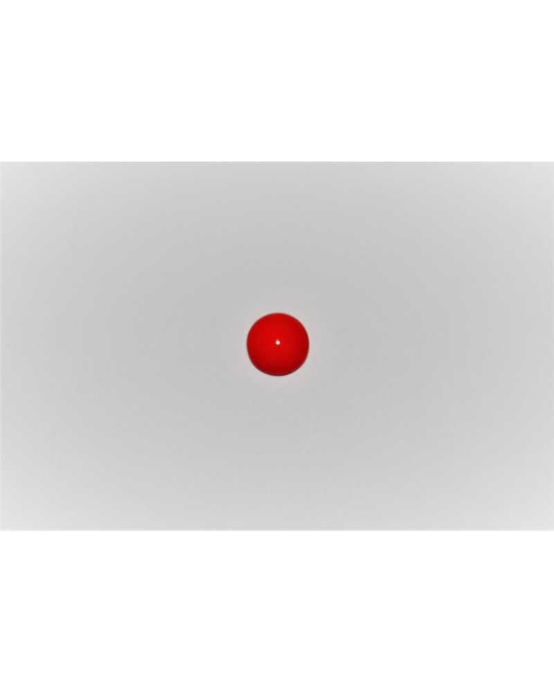 CABOCHON ROND - COQUELICOT