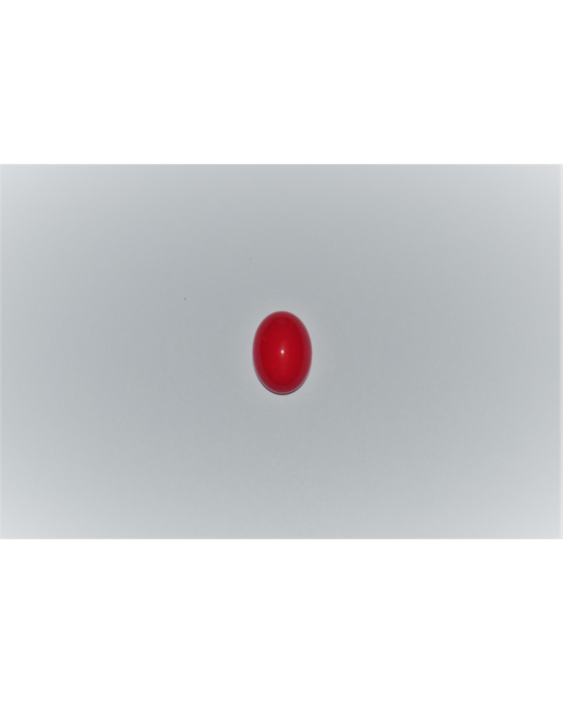 CABOCHON OVALE POUR BAGUE - COQUELICOT