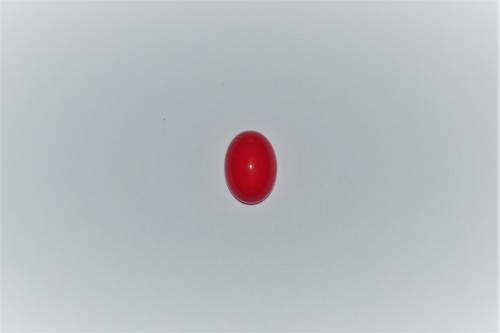 CABOCHON OVALE POUR BAGUE - COQUELICOT