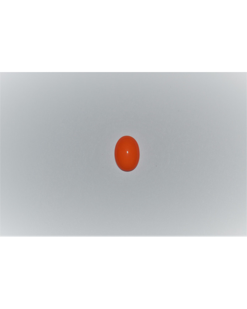 CABOCHON OVALE POUR BAGUE - ORANGE