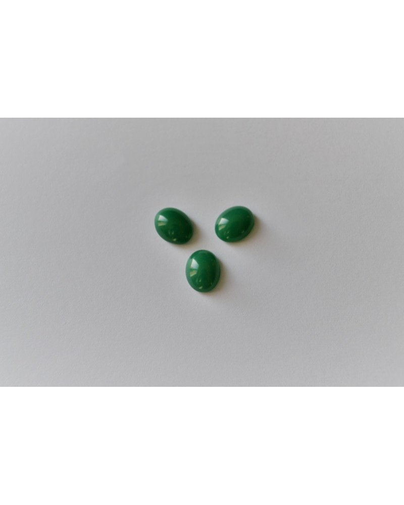 CABOCHON OVALE POUR JONC - VERT