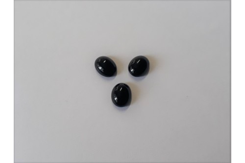 CABOCHON OVALES POUR JONCS - BLACK