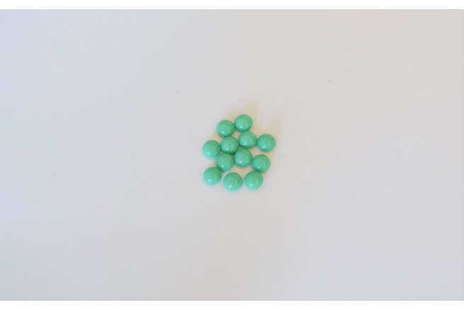 CABOCHON 4 mm VERT TURQUOISE