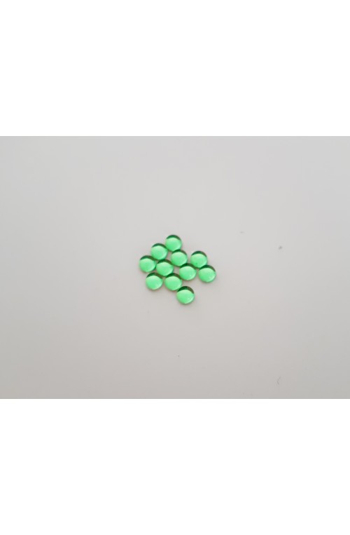 CABOCHON 4 mm VERT TRANSLUCIDE