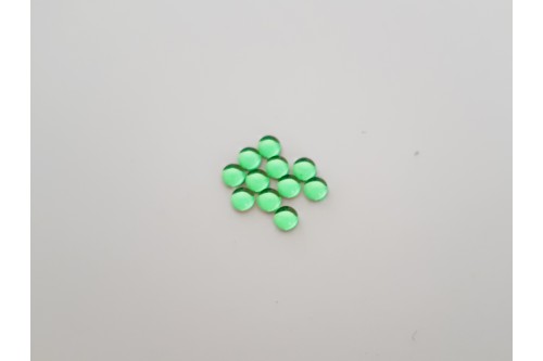 CABOCHON 4 mm VERT TRANSLUCIDE