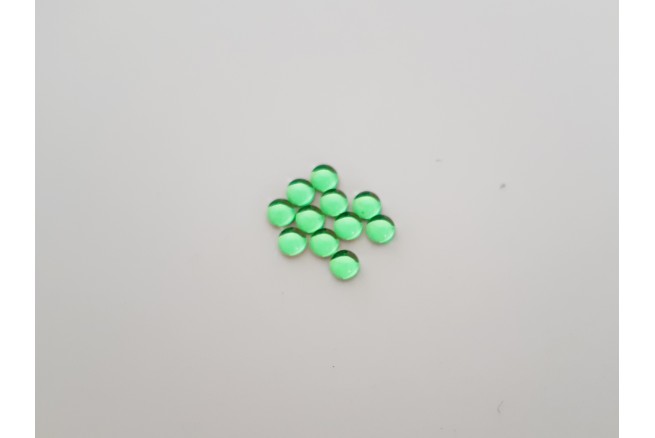 CABOCHON 4 mm VERT TRANSLUCIDE