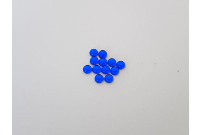 CABOCHON 4 mm BLEU GITANE