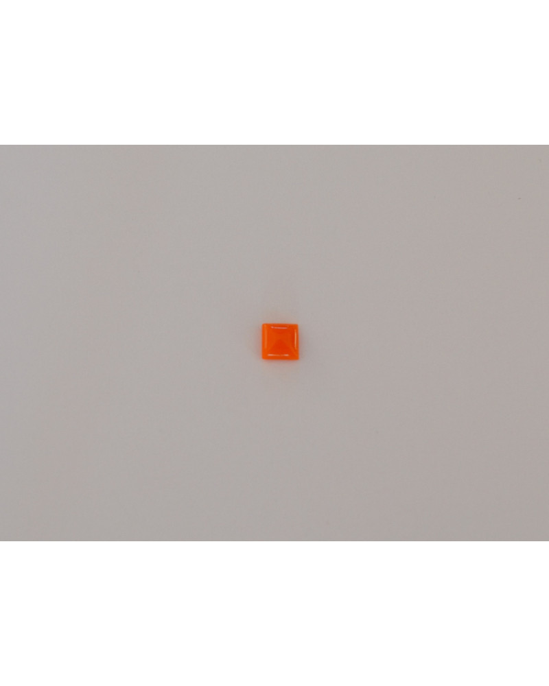 CABOCHON CARRE ORANGE