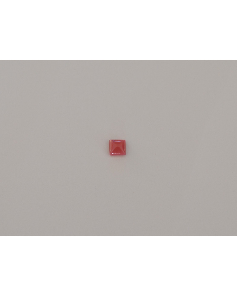 CABOCHON CARRE ROSE