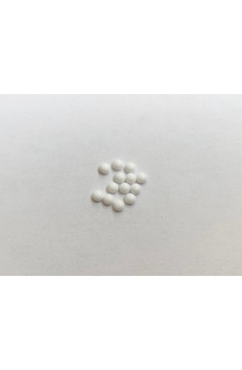 CABOCHON 4 mm BLANC