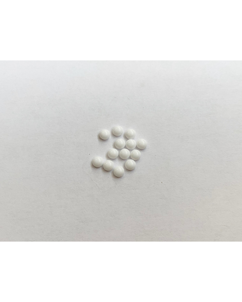 CABOCHON 4 mm BLANC