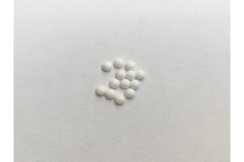 CABOCHON 4 mm BLANC