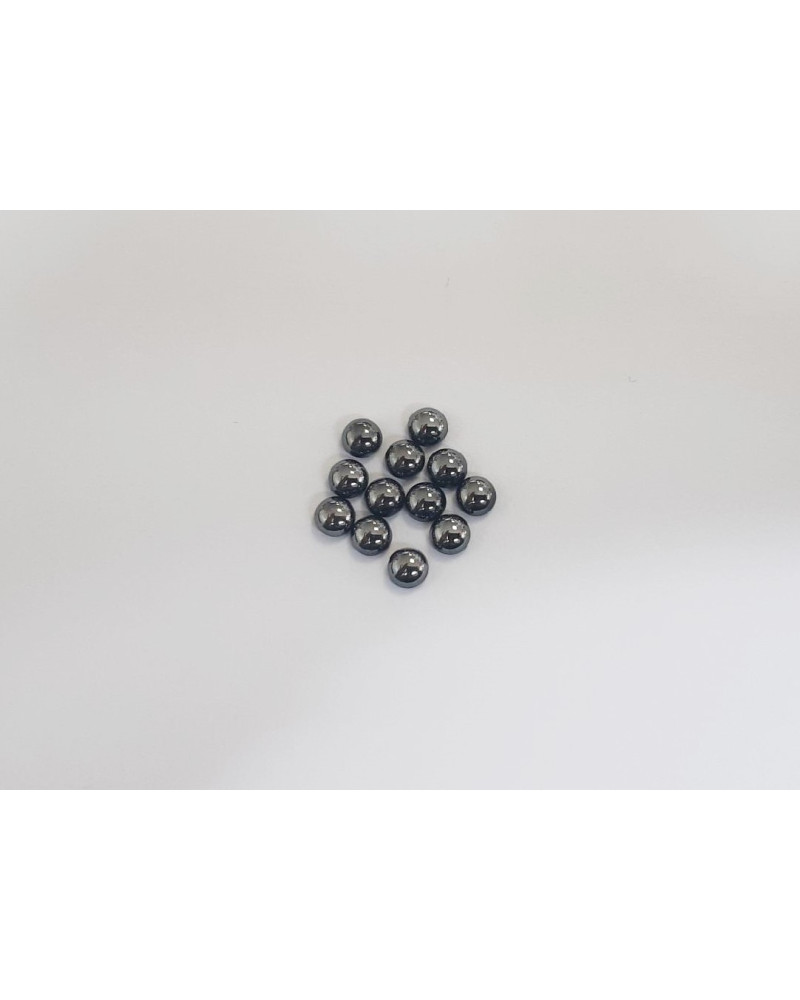 CABOCHON 4 mm HEMATITE