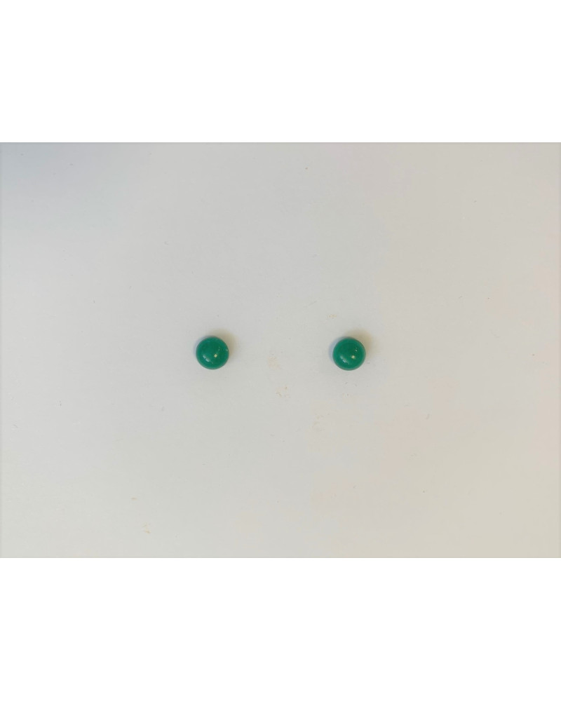 CABOCHON ROND 6 MM VERT