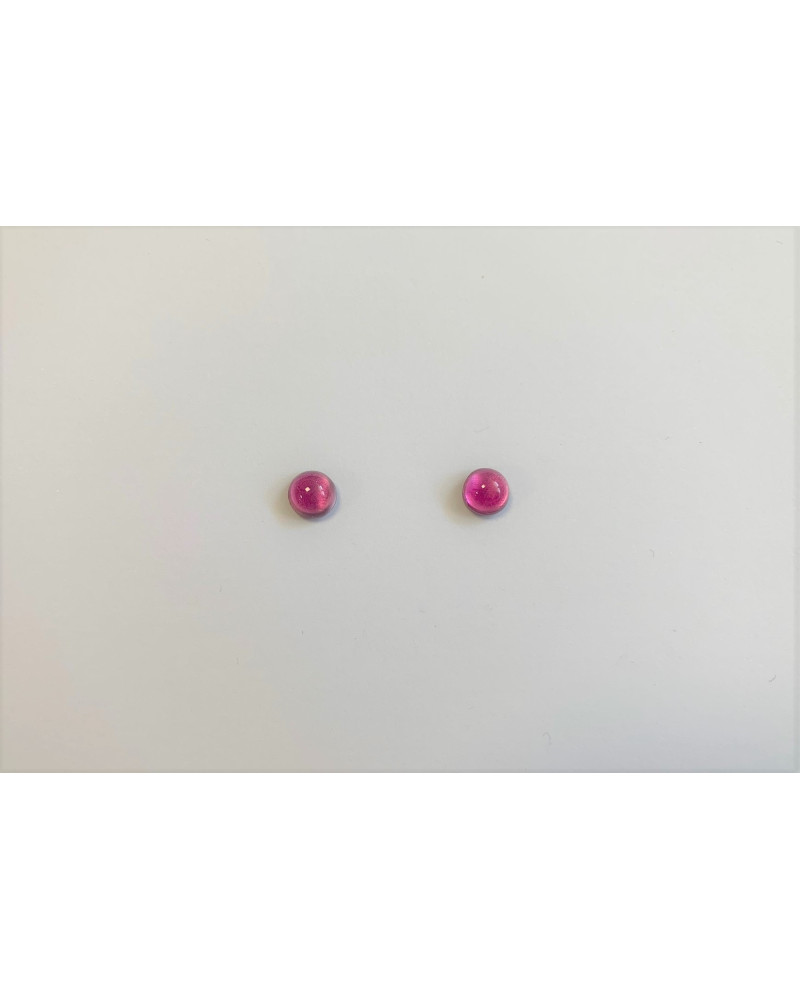 CABOCHON ROND 6 MM ROSE