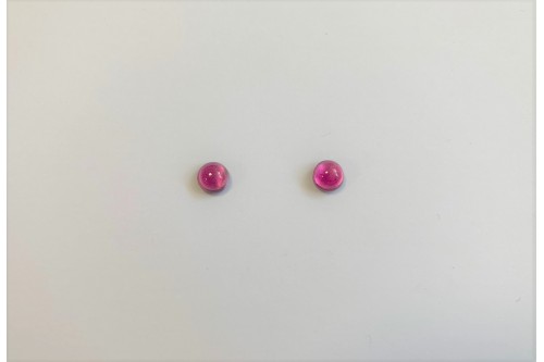 CABOCHON ROND 6 MM ROSE