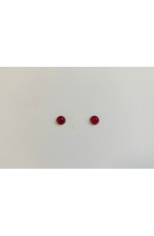 CABOCHON ROND 6 MM RUBIS