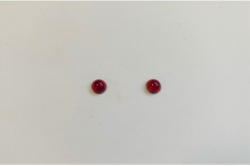 CABOCHON ROND 6 MM RUBIS