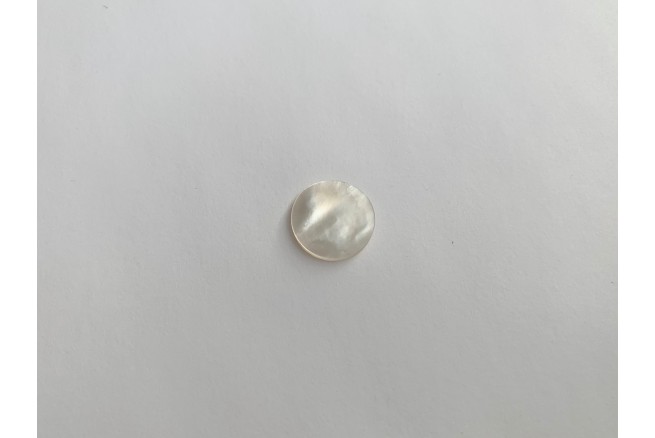 CABOCHON ROND 14 mm NACRE