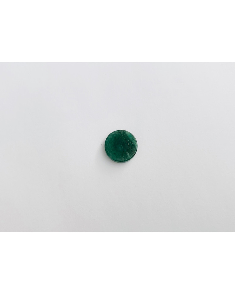 CABOCHON ROND 14 mm AGATE VERTE