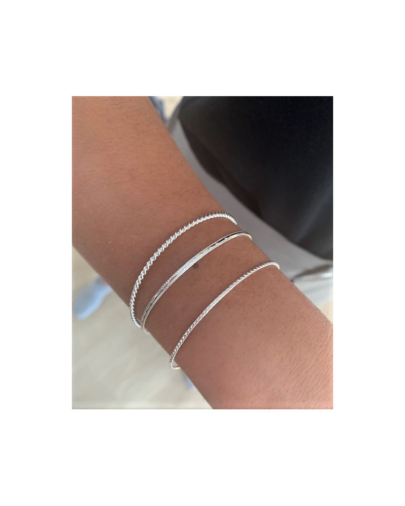 bracelet jonc fin N°3 à assembler