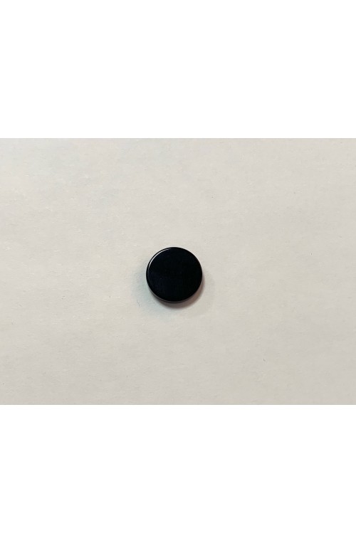 CABOCHON ROND PLAT 14 mm NOIR