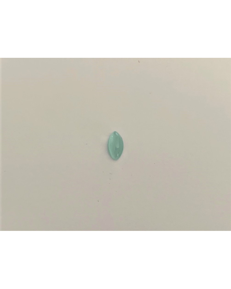 cabochon navette 8x4 vert clair lune