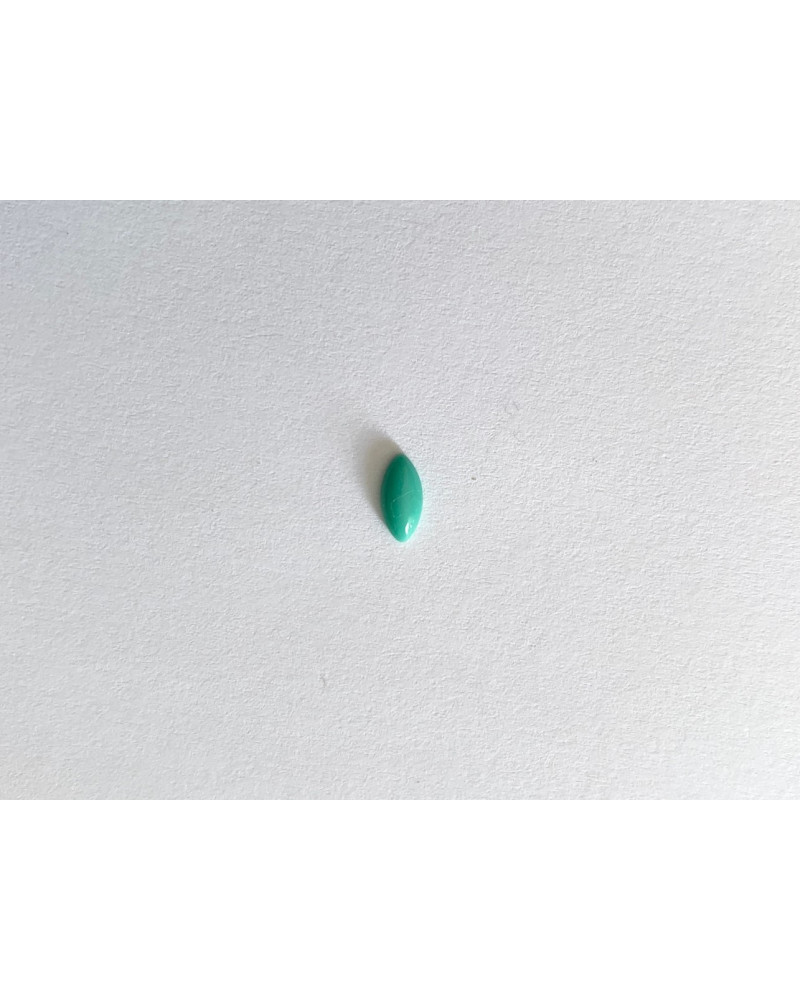 cabochon navette 8x4 vert turquoise
