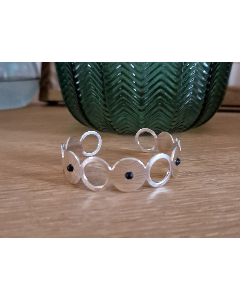 Jonc Kate 3 cabochons 3 mm