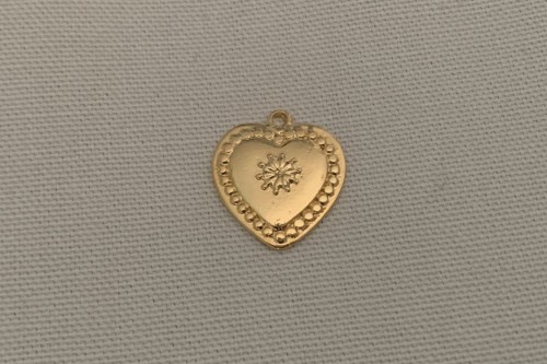 pendentif cœur d'amour doré