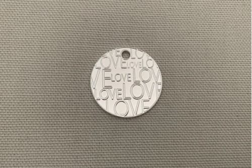 Médaille "Love" diamètre 26 mm