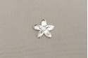 pendentif fleur de tiaré avec cabochon 4 mm