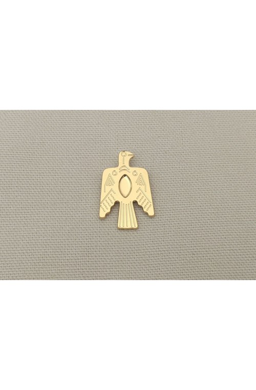 Pendentif Falco aigle amérindien doré pour cabochon navette 8x4 mm