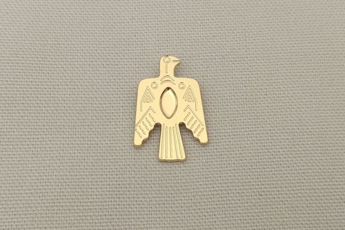 Pendentif Falco aigle amérindien doré pour cabochon navette 8x4 mm