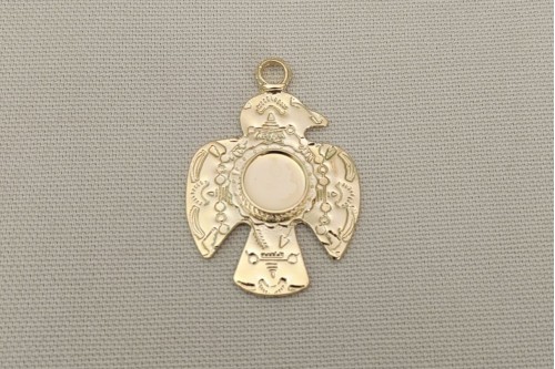 PENDENTIF AIGLE AMERINDIEN DORE