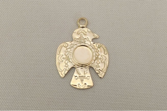 PENDENTIF AIGLE AMERINDIEN DORE