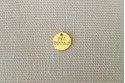 pampille "petit bonheur" dorée diamètre 9 mm