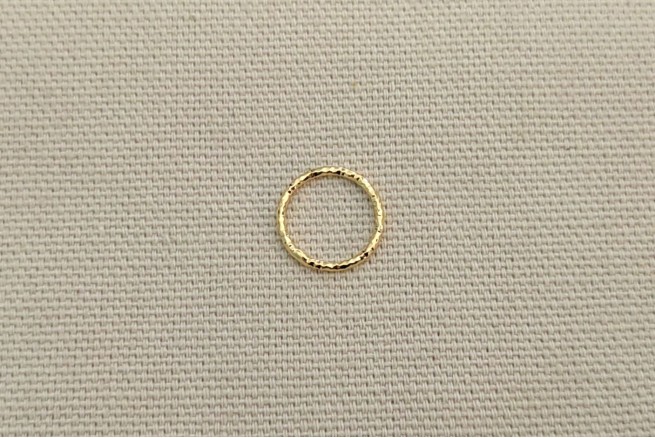 cercle fil diamanté doré 10 mm