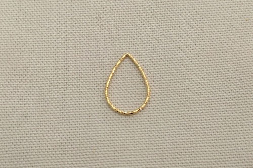 goutte fil diamanté dorée 20 mm