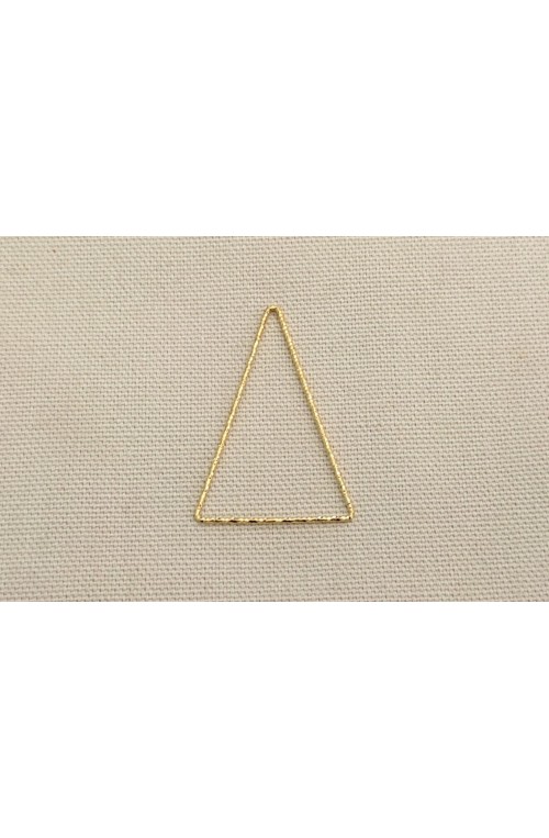 TRIANGLE FIL DIAMANTE DORE