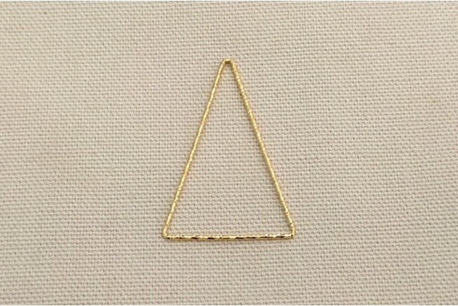 TRIANGLE FIL DIAMANTE DORE