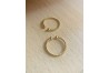 bague torsadée dorée