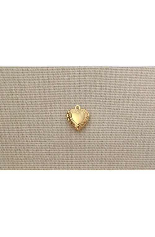 Pendentif secret coeur baby doré